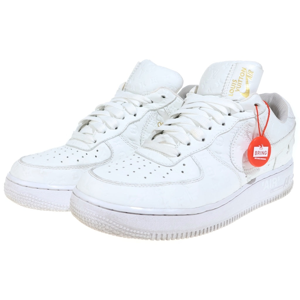 LOUIS VUITTON(ルイヴィトン) ×NIKE AIR FORCE 1 LOW BY VIRGIL ABLOH ナイキ エアフォース1 ヴァージル アブロー ローカットスニーカー ホワイト