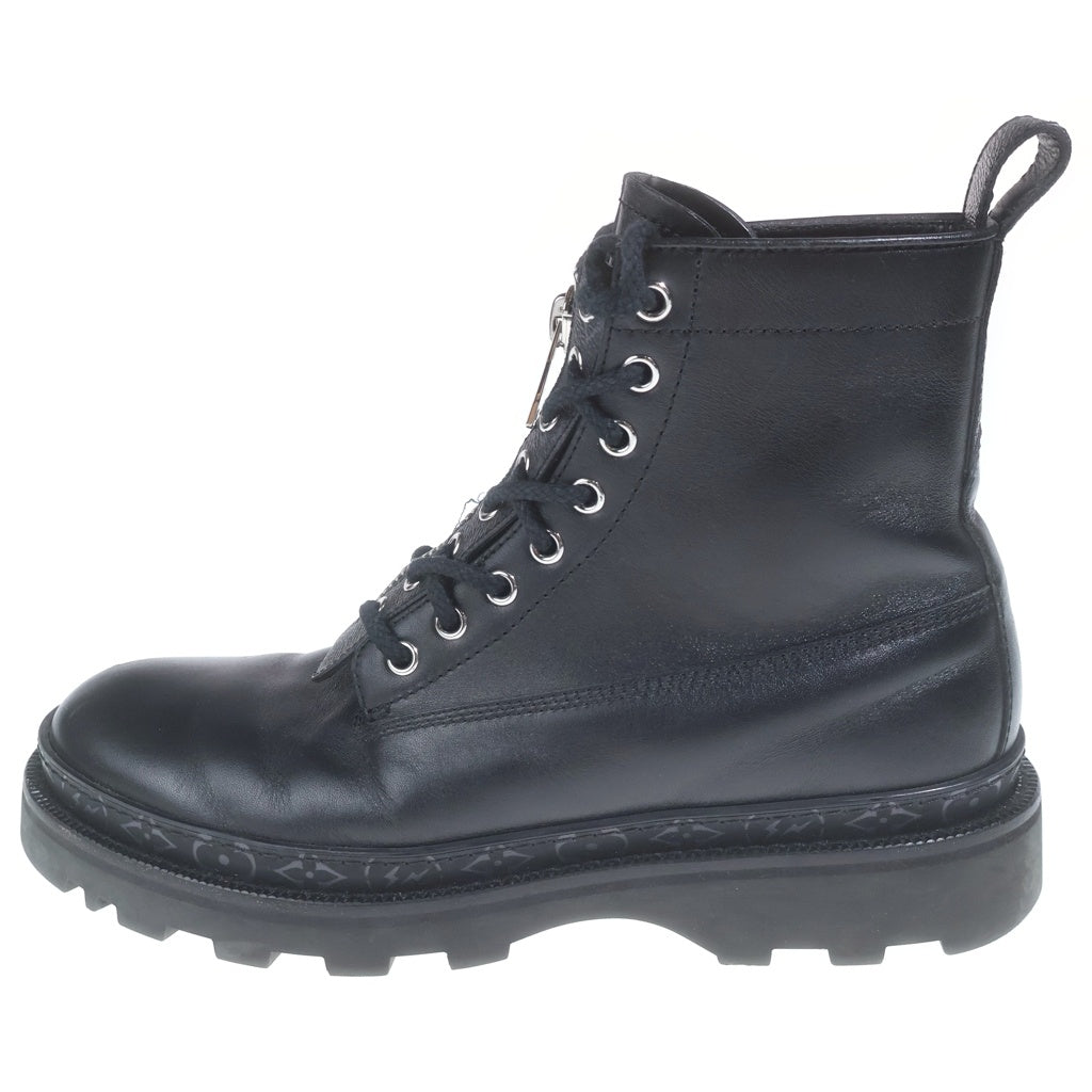 LOUIS VUITTON(ルイヴィトン) Ancle Combat Boots アンクルコンバットブーツ ロングブーツ レザー モノグラム ブラックBM0137