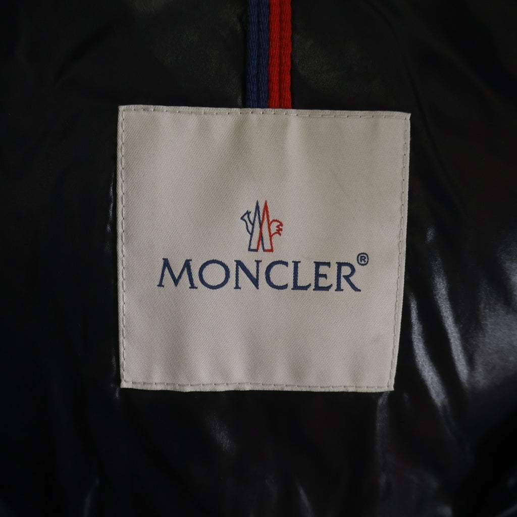 MONCLER(モンクレール) ベルコールダウンジャケット ブラック ナイロン×レザー #1 H20911A00190