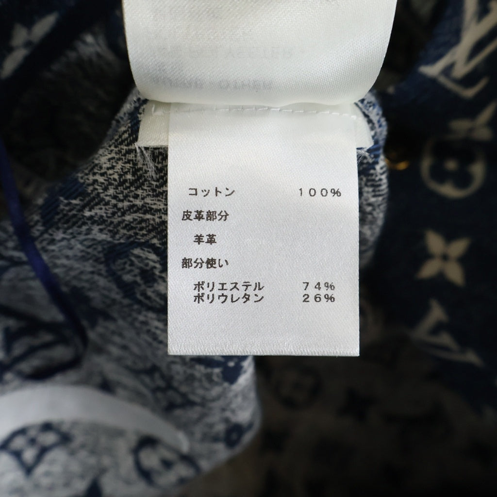 LOUIS VUITTON(ルイヴィトン) モノグラム ジャカードデニム Aラインスカート インディゴブルー #34 RW221J KJ2 FMSK27 レディース