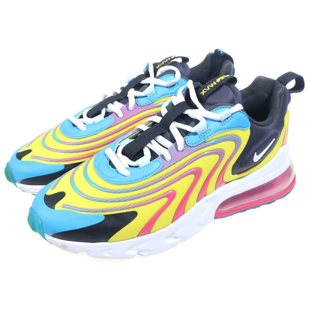 NIKE(ナイキ) AIR MAX 270 REACT ENG エアマックス リアクト ローカットスニーカー イエロー/ブルー US8/26cm CD0113-400