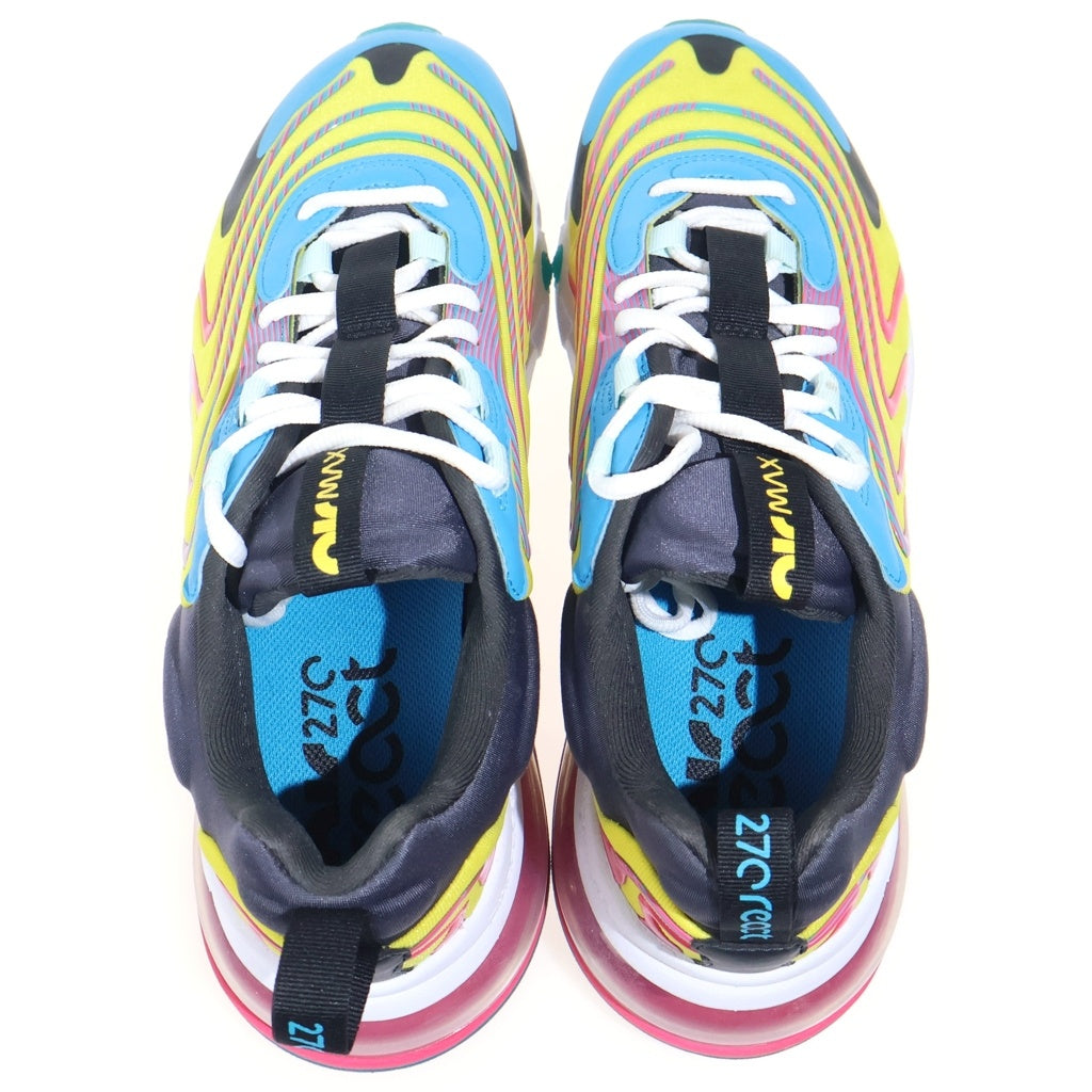 NIKE(ナイキ) AIR MAX 270 REACT ENG エアマックス リアクト ローカットスニーカー イエロー/ブルー US8/26cm CD0113-400