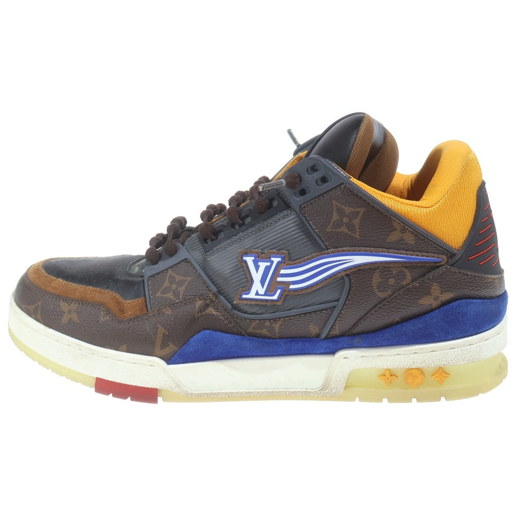 LOUIS VUITTON(ルイヴィトン) LVトレイナーライン モノグラム PVCレザー ハイカットスニーカー ブラウン GO0260