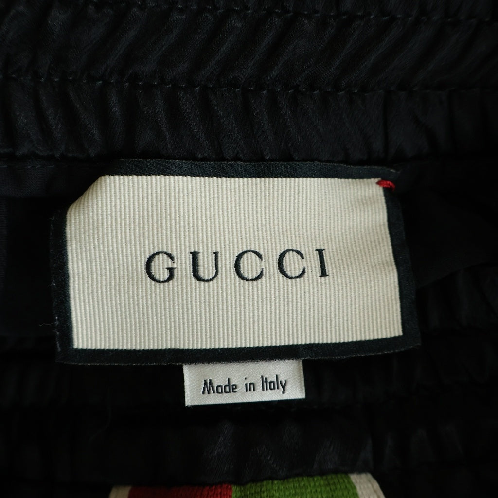 GUCCI(グッチ) Taped Logo テープロゴ ショートパンツ ハーフパンツ ショーツ ブラック #48 625893