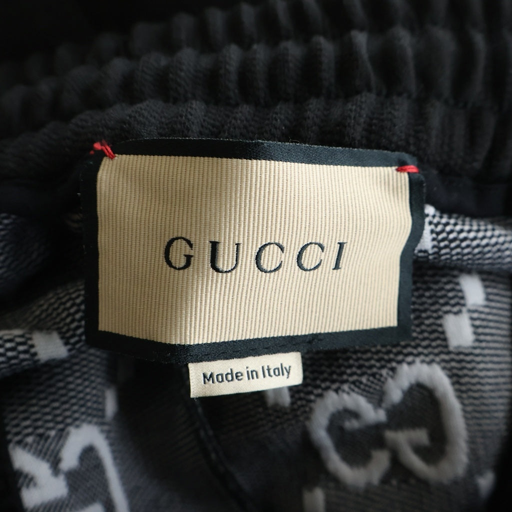 GUCCI(グッチ) 21AW GGジャガード ジョギングパンツ スウェットパンツ ブラック #L 663569