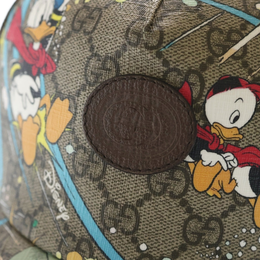GUCCI(グッチ) グッチ×ディズニー GGスプリーム キャップ ベージュ #XL 648843