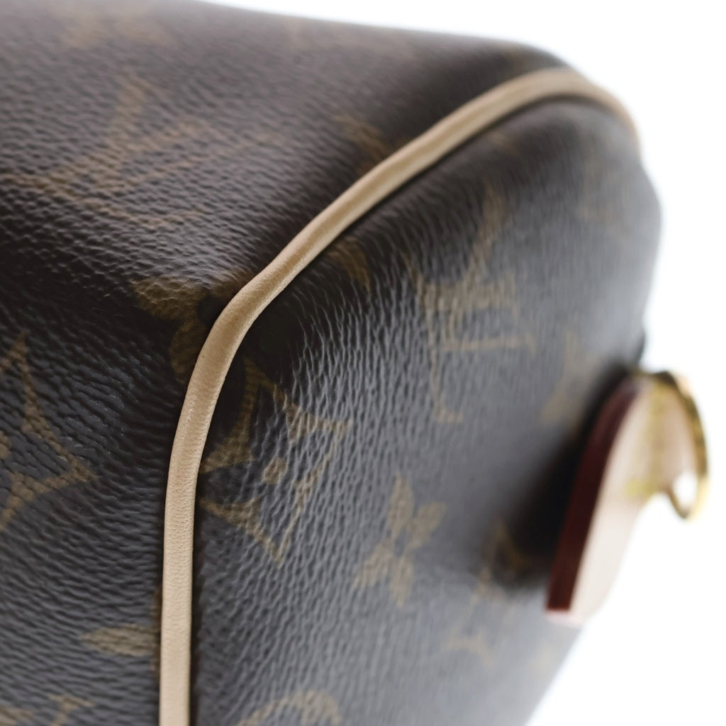 LOUIS VUITTON(ルイヴィトン) モノグラム スピーディバンドリエール20 2WAYバッグ ハンドバッグ ショルダーバッグ ブラウン レザー×PVC M46234 ゴールド金具 レディース