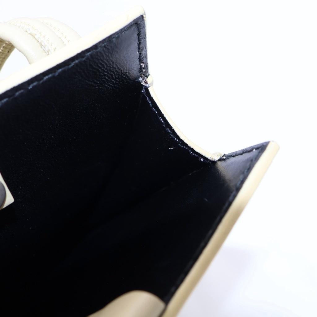 JIL SANDER(ジルサンダー) タングル スモール レザー ショルダーバッグ ポシェット フォンポーチ スマホケース ベージュ レディース