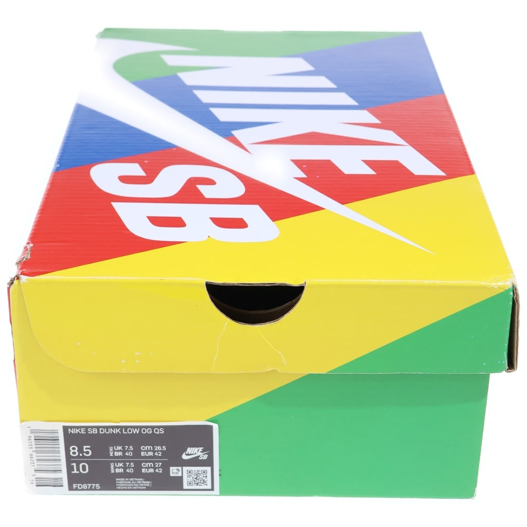 NIKE(ナイキ) ×HUF DUNK LOW OG QS SAN FRANCISCO ハフ クイックストライク サンフランシスコ ローカットスニーカー ブラック/ホワイト US8.5/26.5cm FD8775-001