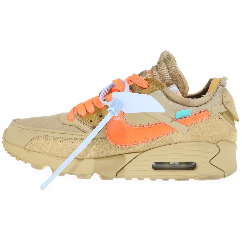 NIKE(ナイキ) ×OFF-WHITE AIR MAX 90 Desert Ore オフホワイト エアマックス デザート オレ ローカットスニーカー ベージュ US8/26cm AA7293-200