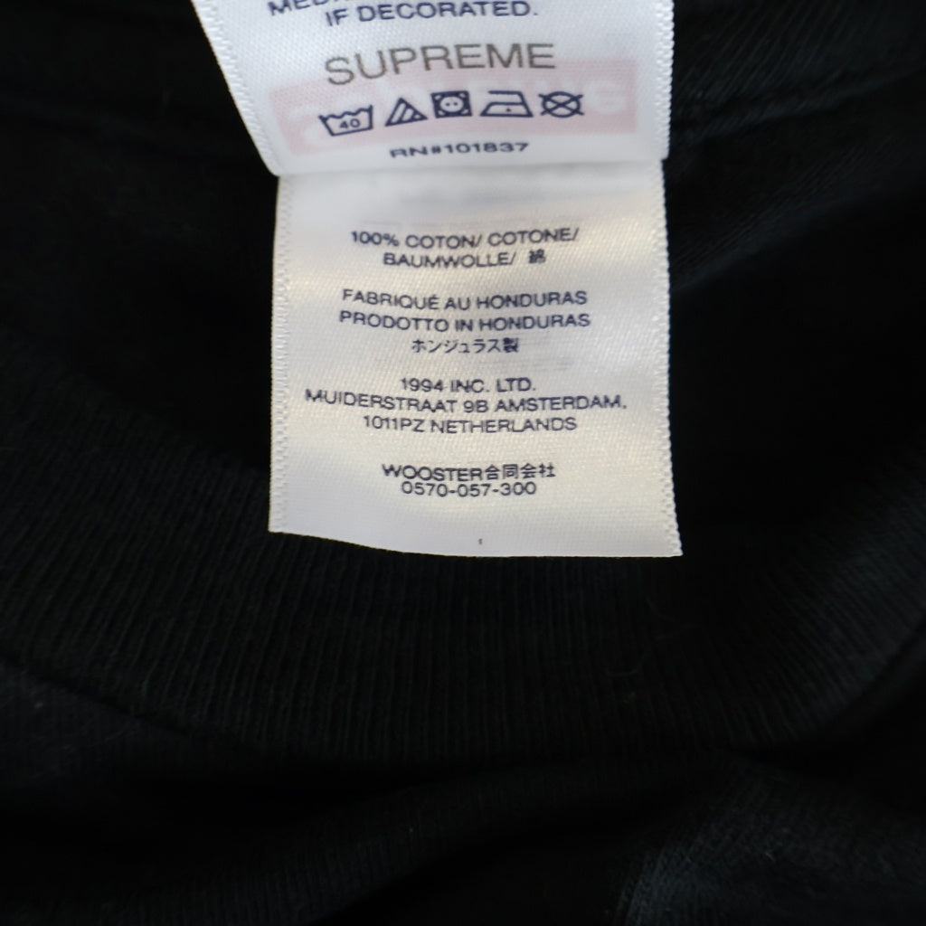 SUPREME(シュプリーム) SpongeBob SquarePants Castelli Racing L/S Tee スポンジボブ カステリ レーシング ロングスリーブ 長袖Tシャツ カットソー ブラック