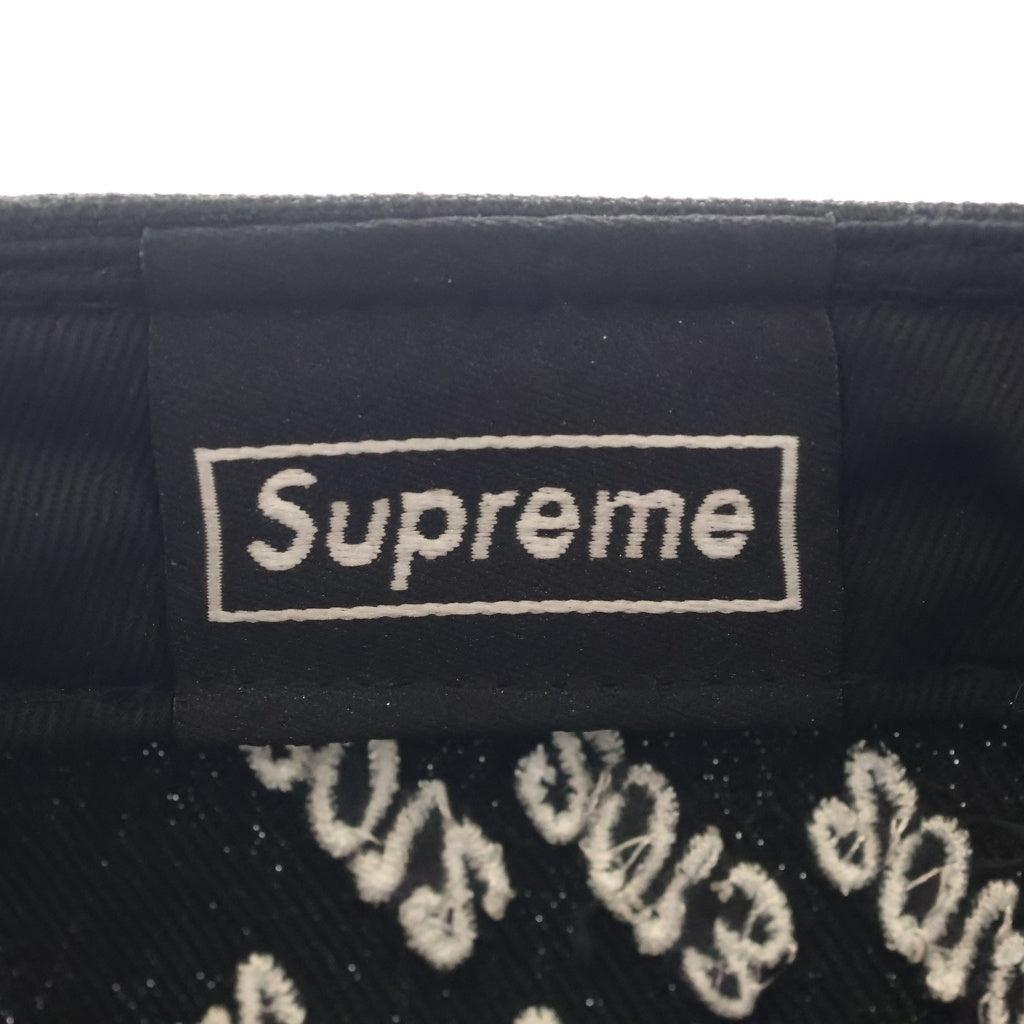 SUPREME(シュプリーム) ×New Era ニューエラ ボックスロゴ ベースボールキャップ 帽子 ブラック G2702012021