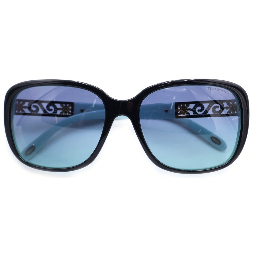TIFFANY & Co.(ティファニー) ラインストーン ビジュー カラーサングラス メガネ 4120-B-F ブルー/ブラック レディース