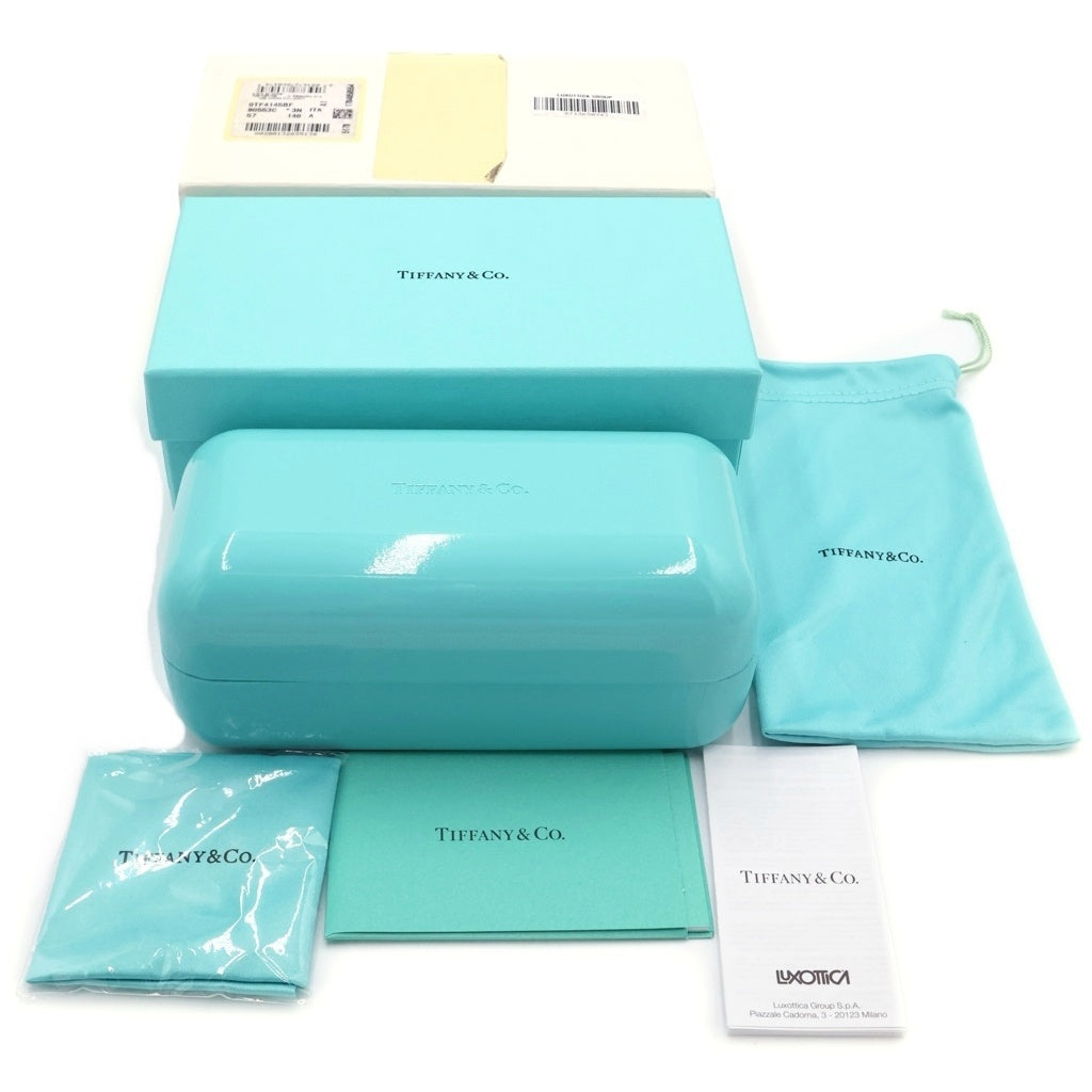TIFFANY & Co.(ティファニー) ラインストーン ビジュー カラーサングラス メガネ 4120-B-F ブルー/ブラック レディース