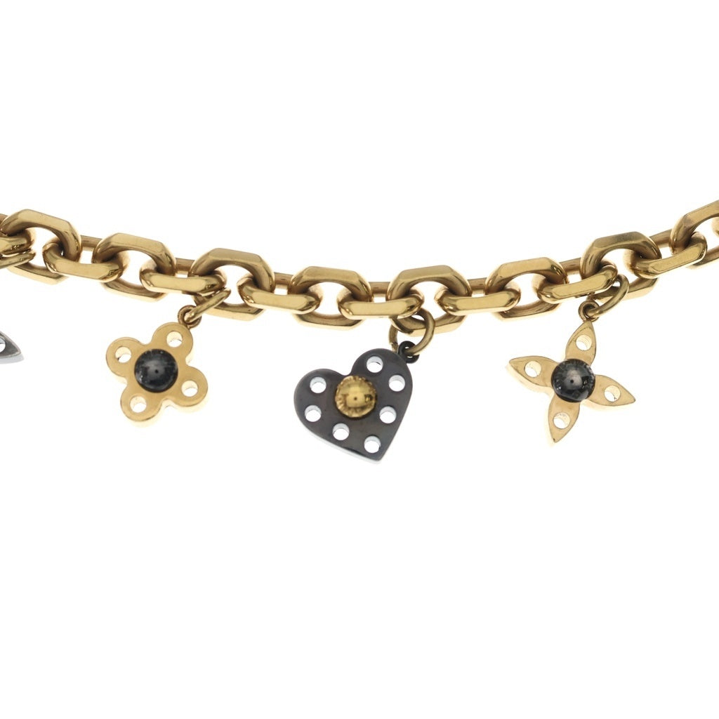 LOUIS VUITTON(ルイヴィトン) コリエハイアンドシー GP モノグラムフラワー ネックレス チョーカー M65236 ブラック/ゴールド レディース
