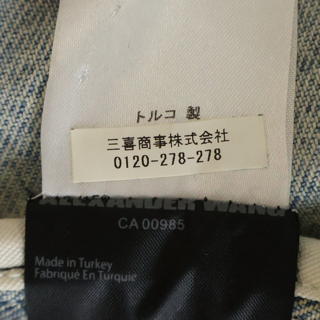 ALEXANDER WANG(アレキサンダーワン) ダメージ加工 デニムロングトレンチコート ブルー 4D992105BN レディース