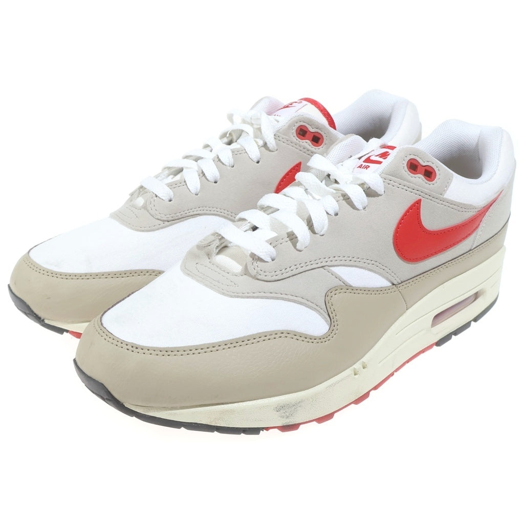 NIKE(ナイキ) エアマックス1 ローカットスニーカー ベージュ×レッド #29 HF4312-100