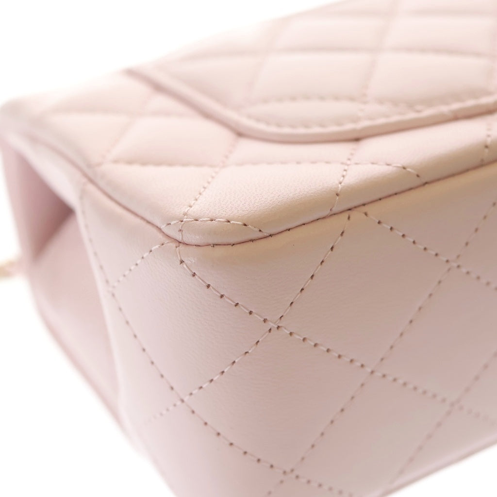 CHANEL(シャネル) トップハンドル 2WAYバッグ ハンドバッグ ショルダーバッグ ピンク ラムスキン AS2431 ゴールド金具 レディース