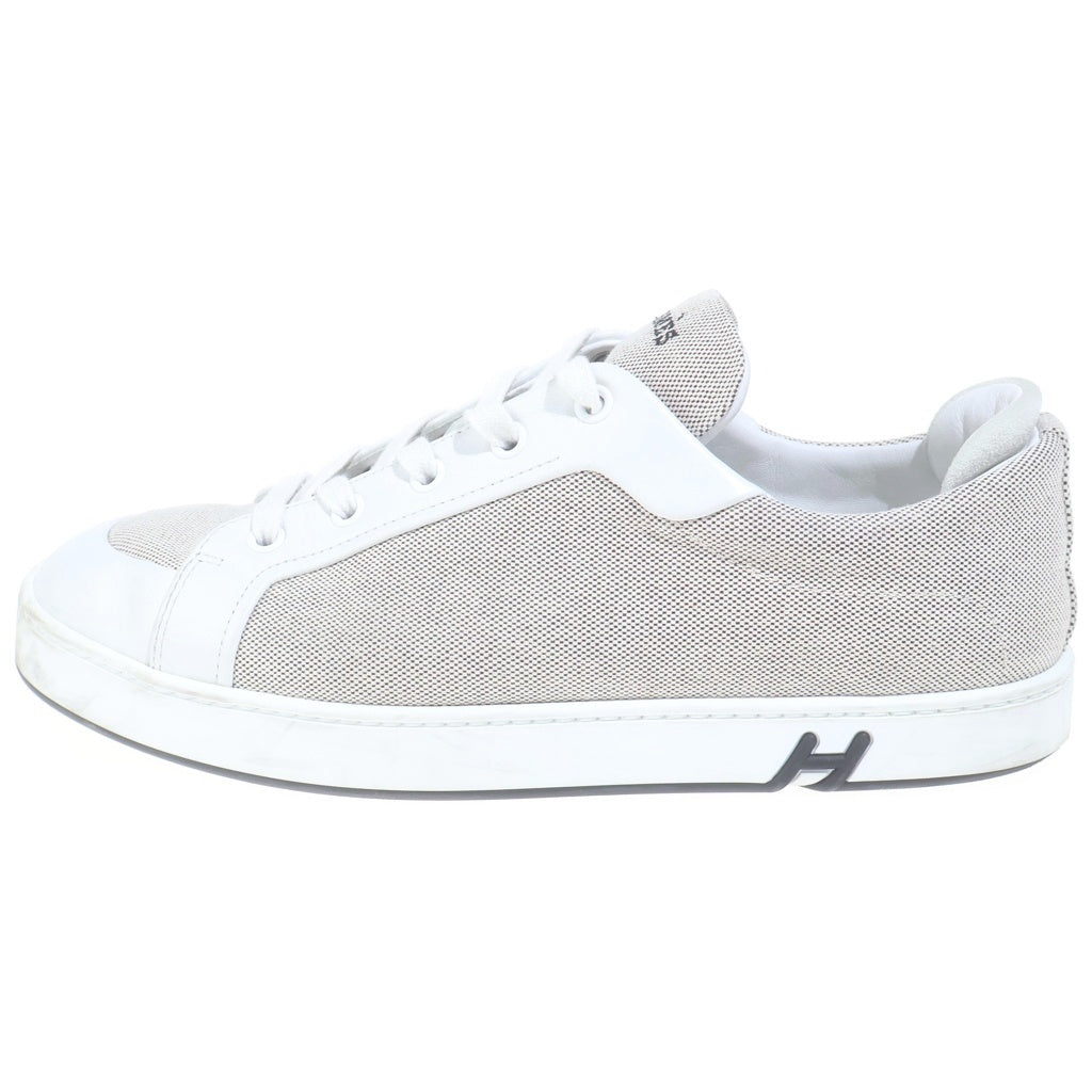 HERMES(エルメス) ローカットスニーカー キッド Hシグネチャー ベージュ×ホワイト #39 レディース