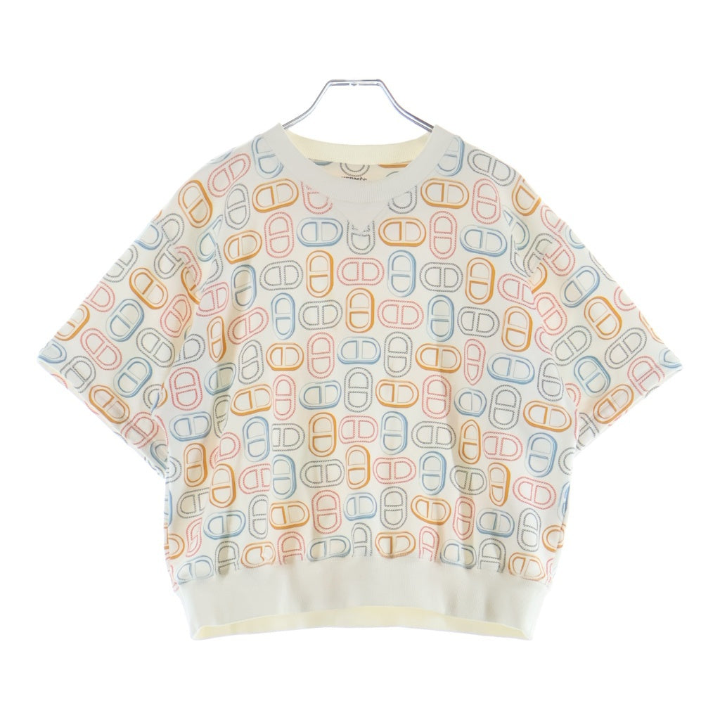 HERMES(エルメス) シェーヌ・ダンクル スウェットシャツ トレーナー アイボリー×マルチカラー #38 レディース