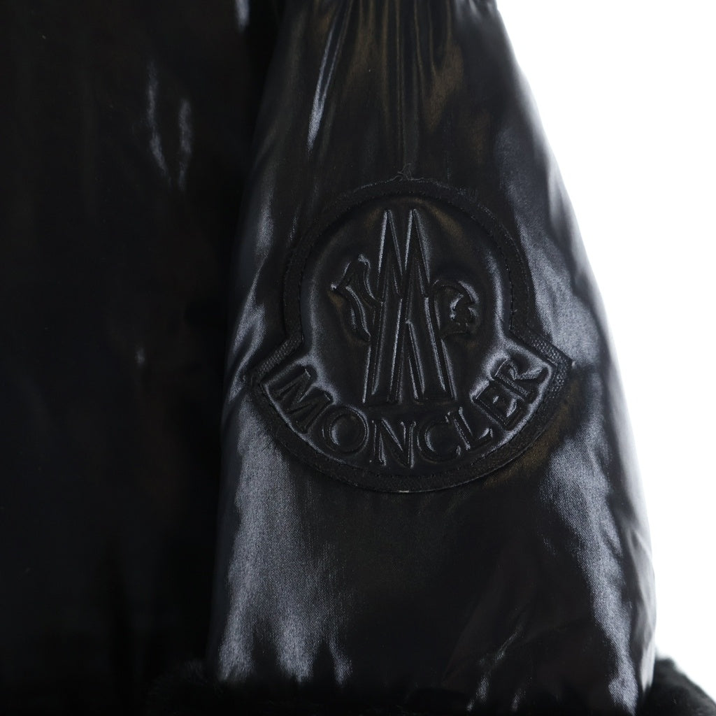 MONCLER(モンクレール) 20AW Logodec ダウンジャケット フェイクファー切り替え ブラック F20931A51R0 レディース