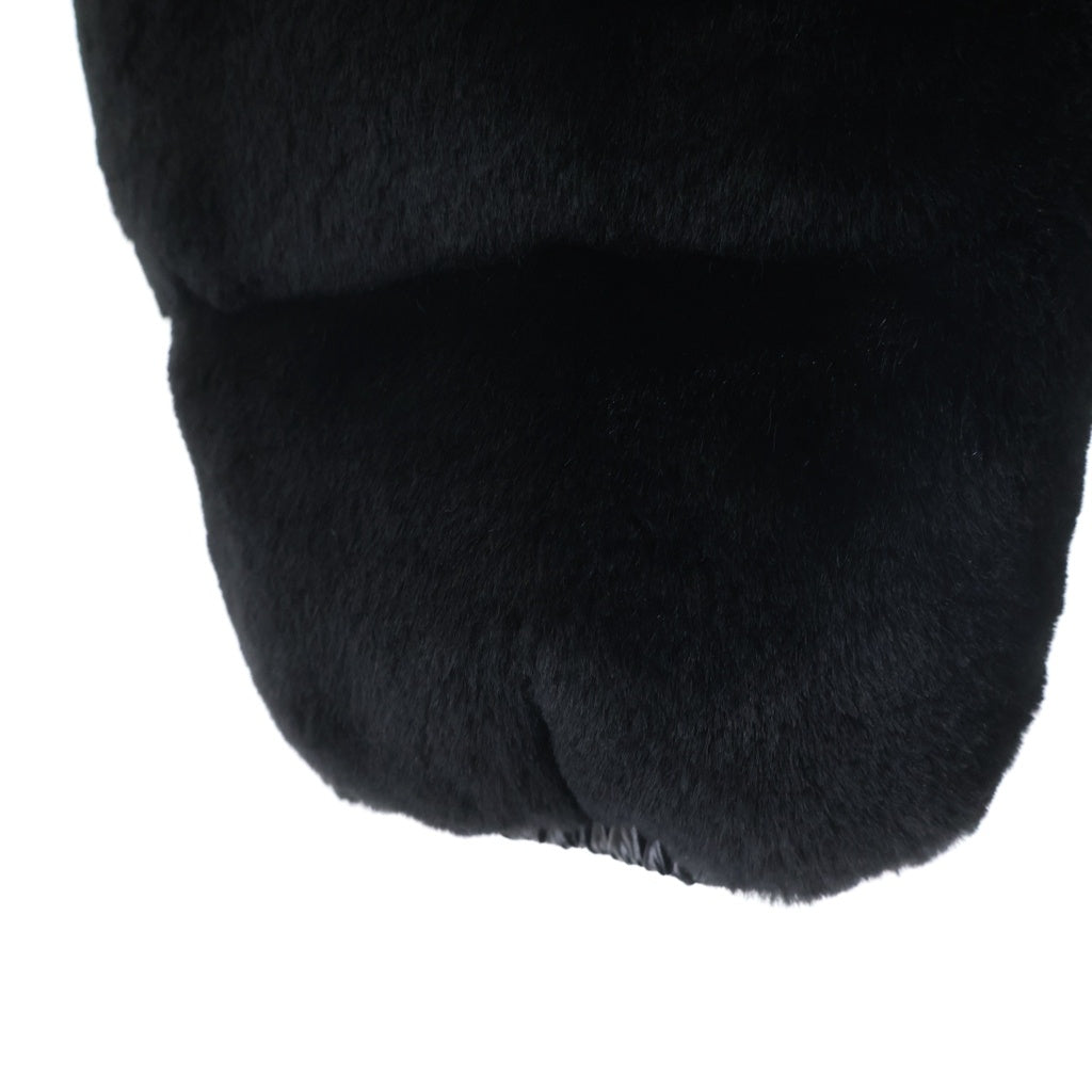MONCLER(モンクレール) 20AW Logodec ダウンジャケット フェイクファー切り替え ブラック F20931A51R0 レディース
