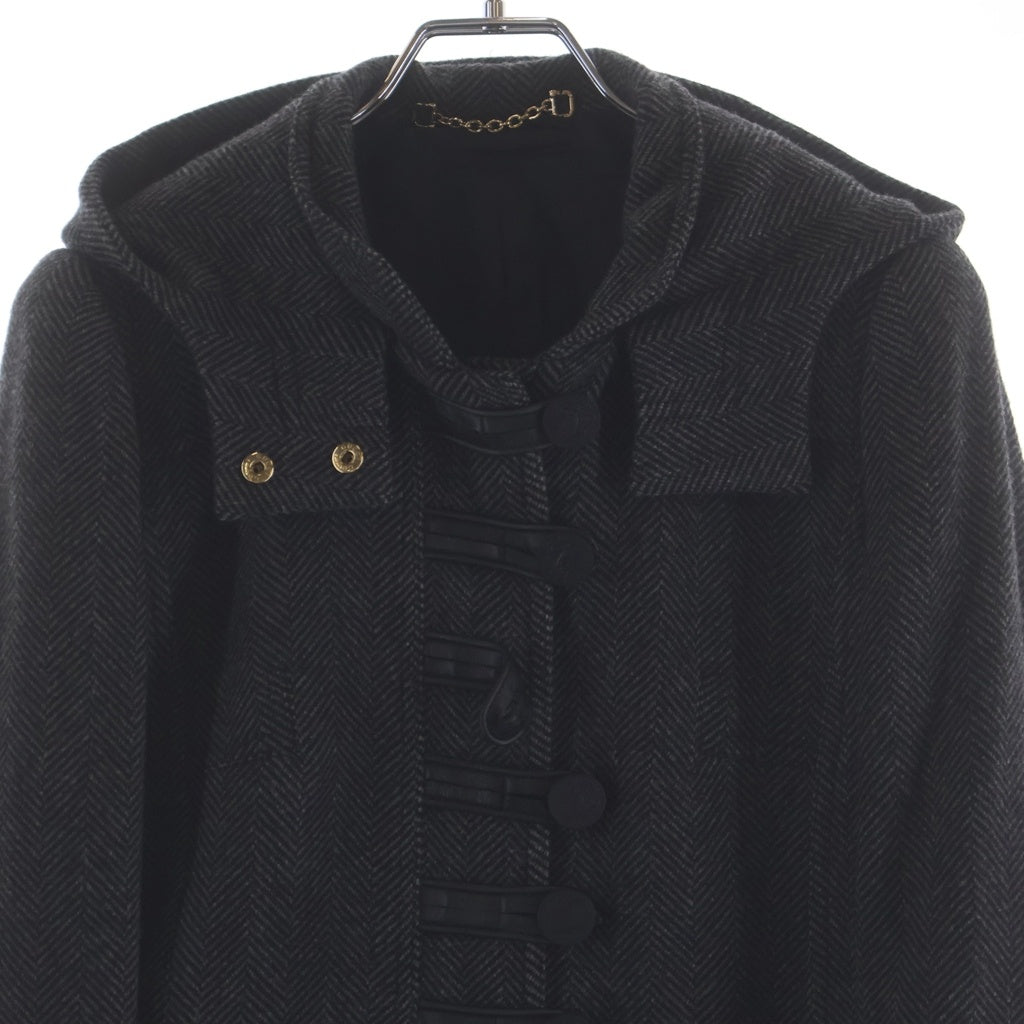 GUCCI(グッチ) 06s フリーダ期 ヘリンボーン フード付きコート ウール
