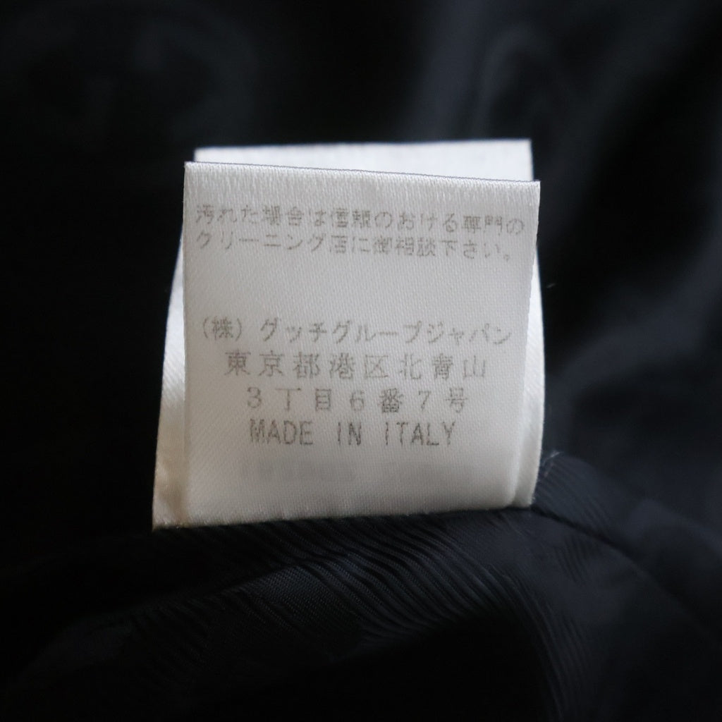 GUCCI(グッチ) 06s フリーダ期 ヘリンボーン フード付きコート ウール カシミヤ ジップアップ グレー 162902 20803 レディース