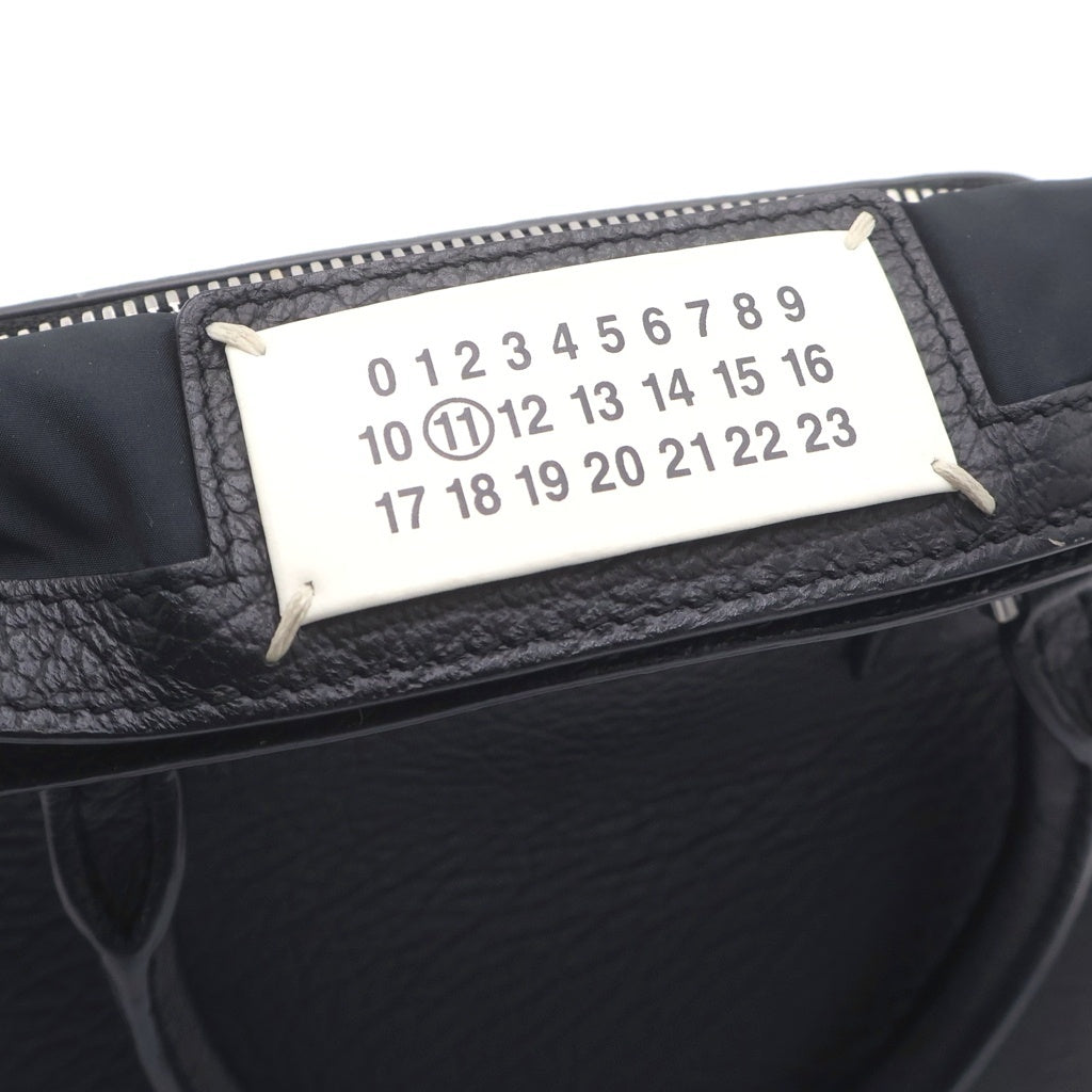 Martin Margiela 22(マルタンマルジェラ) 5AC マイクロ 2WAYバッグ ショルダーバッグ ハンドバッグ ブラック レザー シルバー金具 レディース