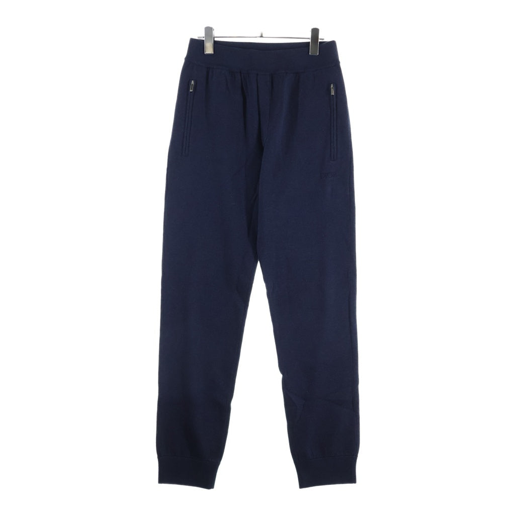 DIOR(ディオール) 22SS Track Pants 裏地オブリークロゴエンブロイダリーコットンカシミヤトラックパンツ ネイビー 113M120AT225 レディース