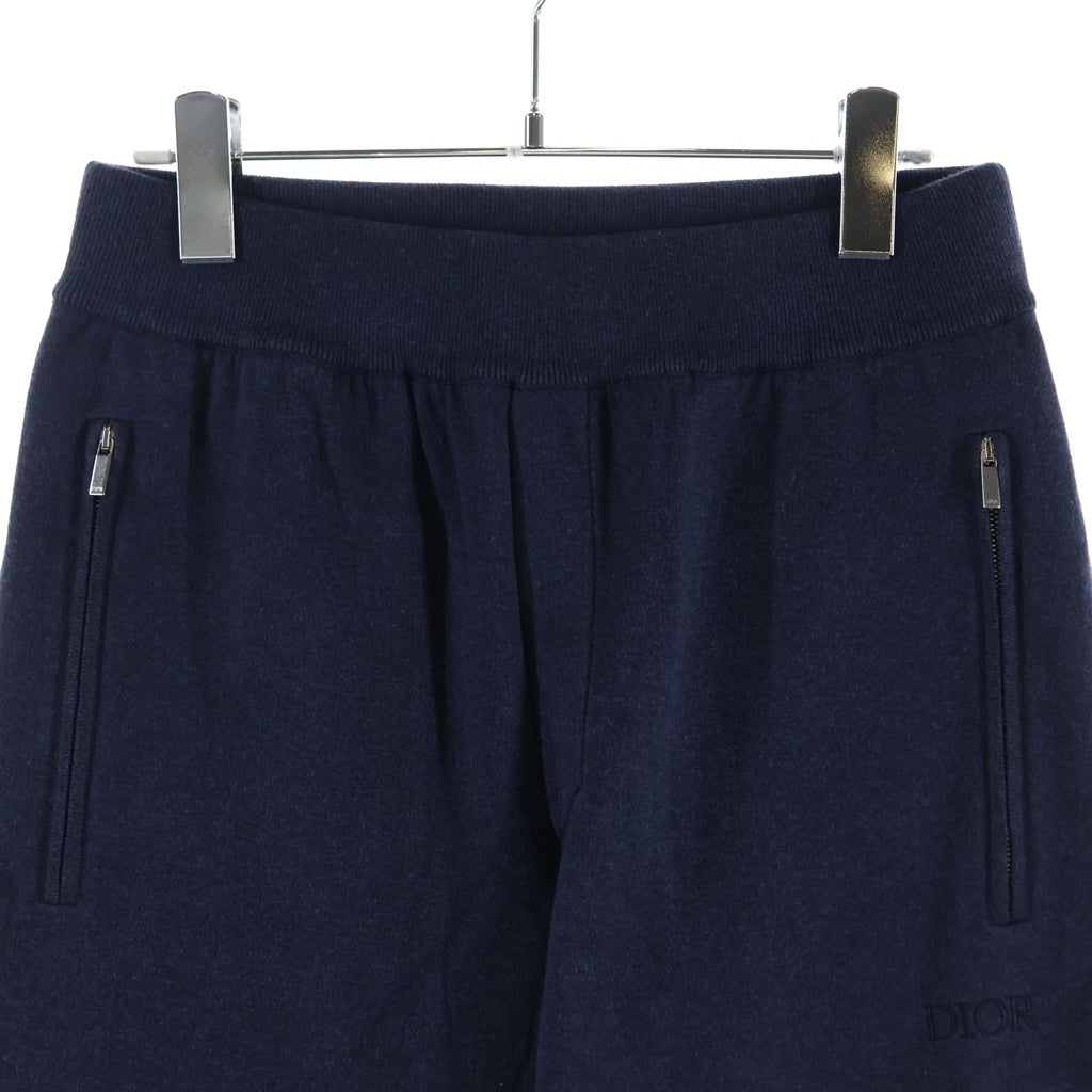 DIOR(ディオール) 22SS Track Pants 裏地オブリークロゴエンブロイダリーコットンカシミヤトラックパンツ ネイビー 113M120AT225 レディース