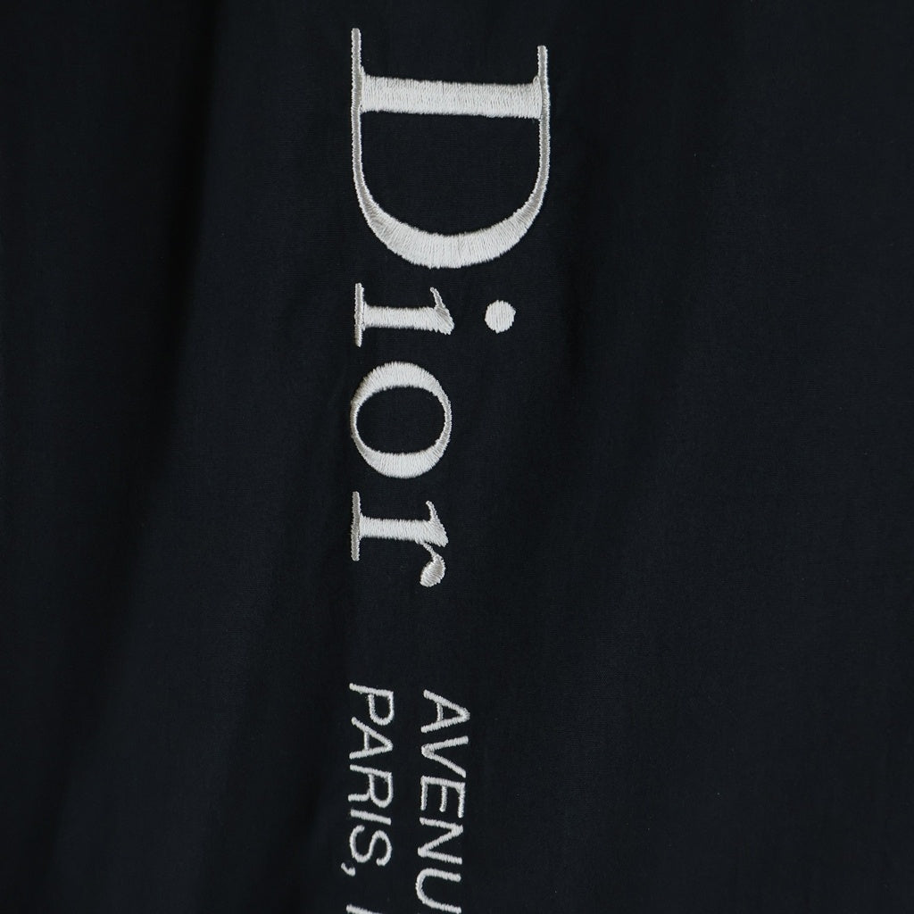 DIOR(ディオール) ロゴ刺繍 スタンドカラー ジップアップ トラックジャケット ブラック 683C572A2031 レディース