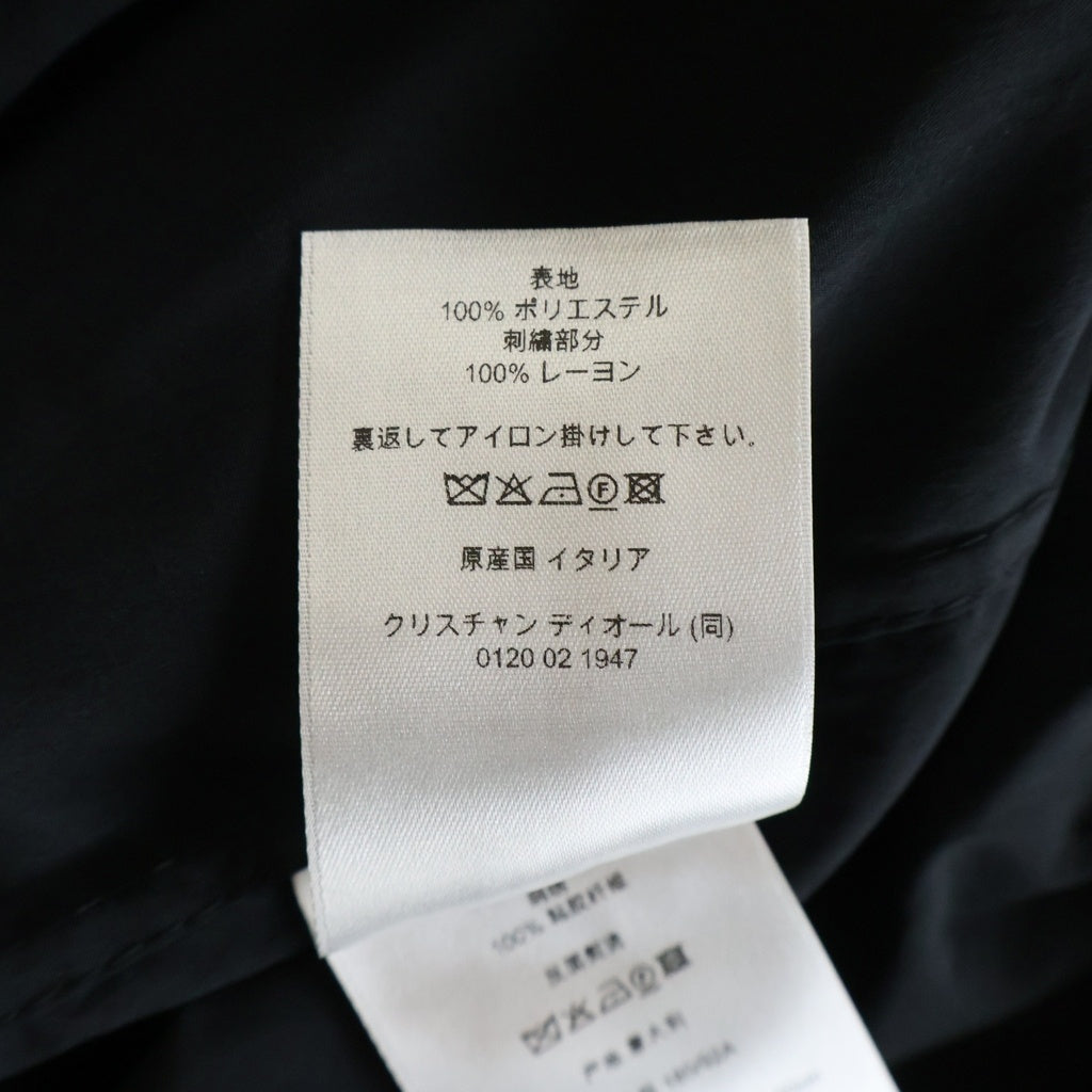 DIOR(ディオール) ロゴ刺繍 スタンドカラー ジップアップ トラックジャケット ブラック 683C572A2031 レディース
