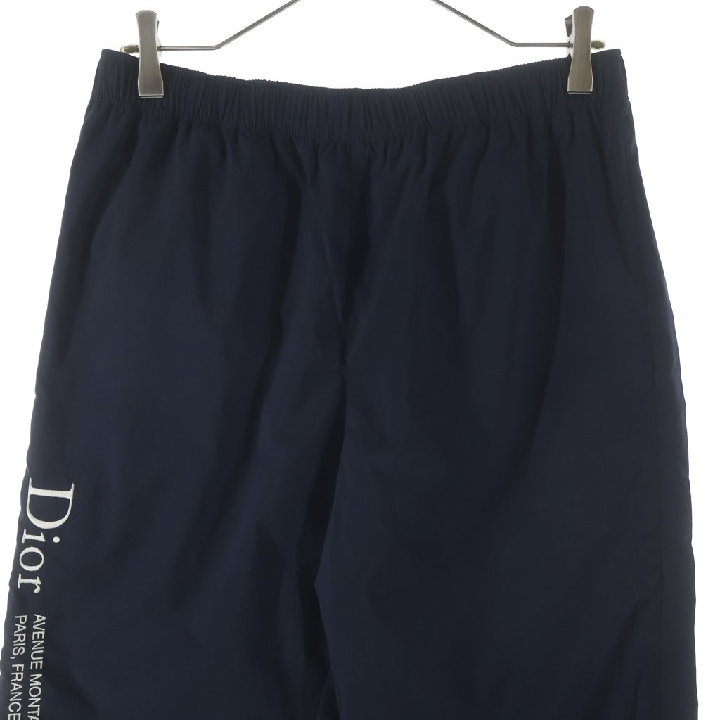 DIOR(ディオール) モンテーニュ ジョギング ナイロンパンツ ロゴ刺しゅう サイドジップ ネイビー 683C151A2031 レディース