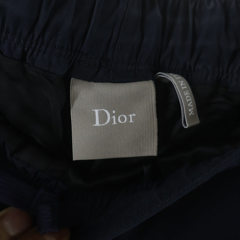DIOR(ディオール) モンテーニュ ジョギング ナイロンパンツ ロゴ刺しゅう サイドジップ ネイビー 683C151A2031 レディース