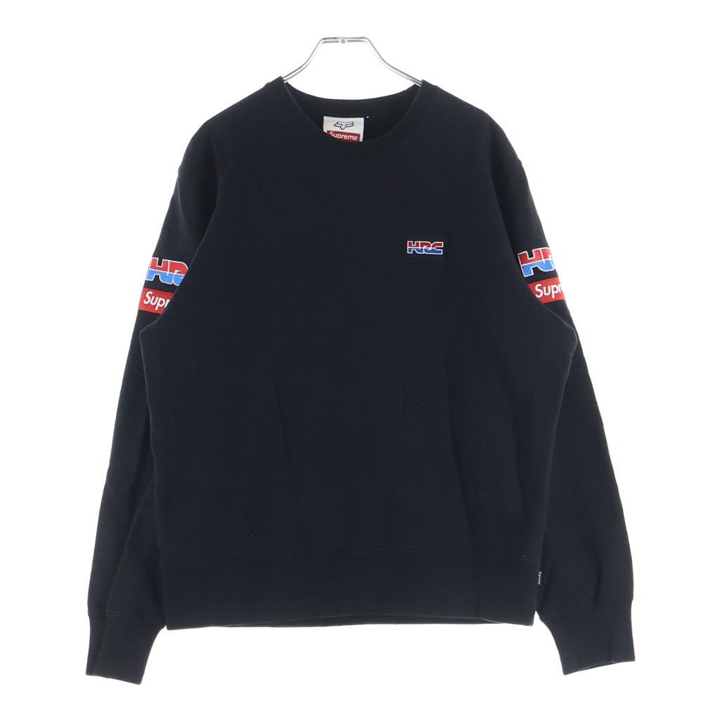 SUPREME(シュプリーム) 19AW Honda Fox Racing Crewneck Black クルーネックスウェット トレーナー ブラック #S