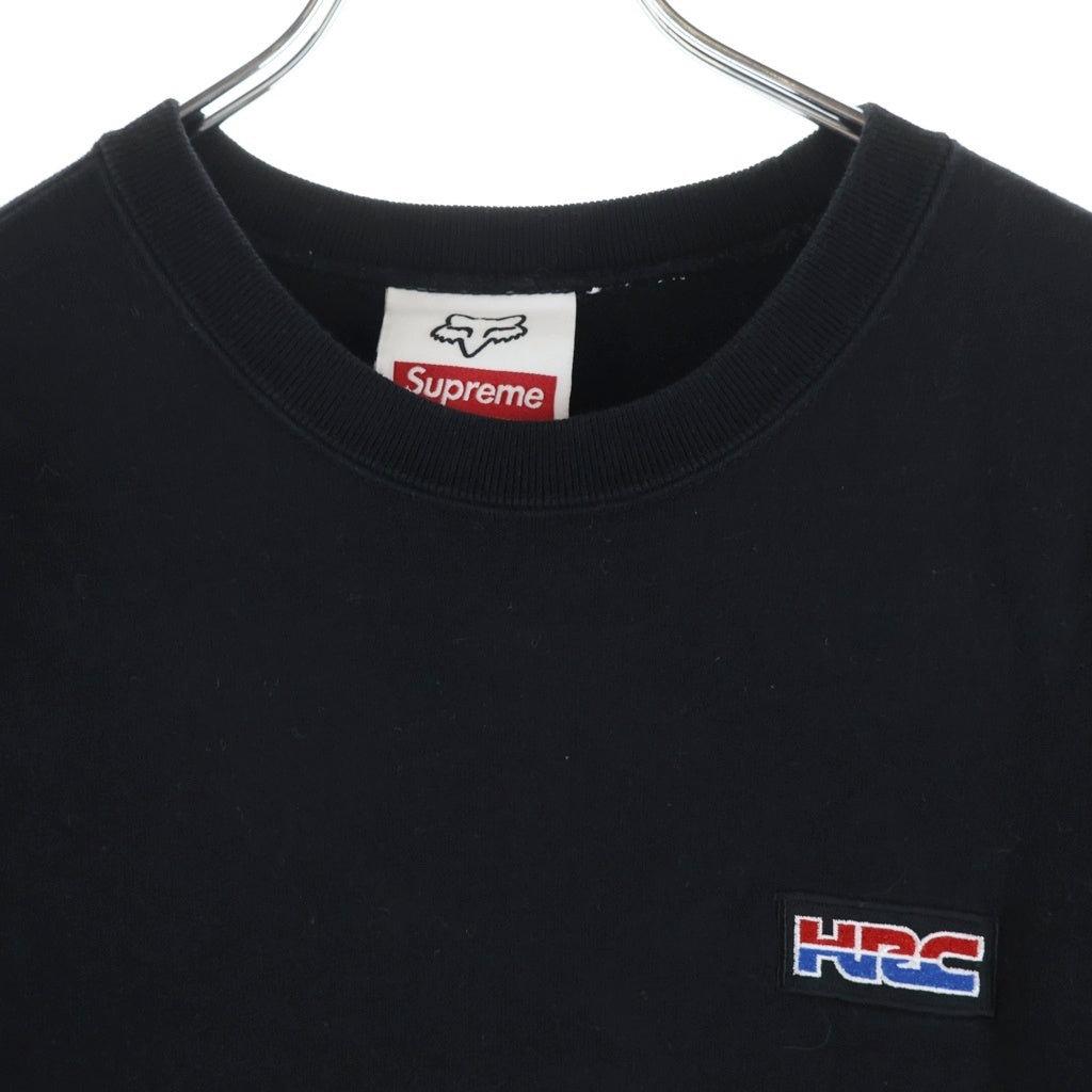 SUPREME(シュプリーム) 19AW Honda Fox Racing Crewneck Black クルーネックスウェット トレーナー ブラック #S