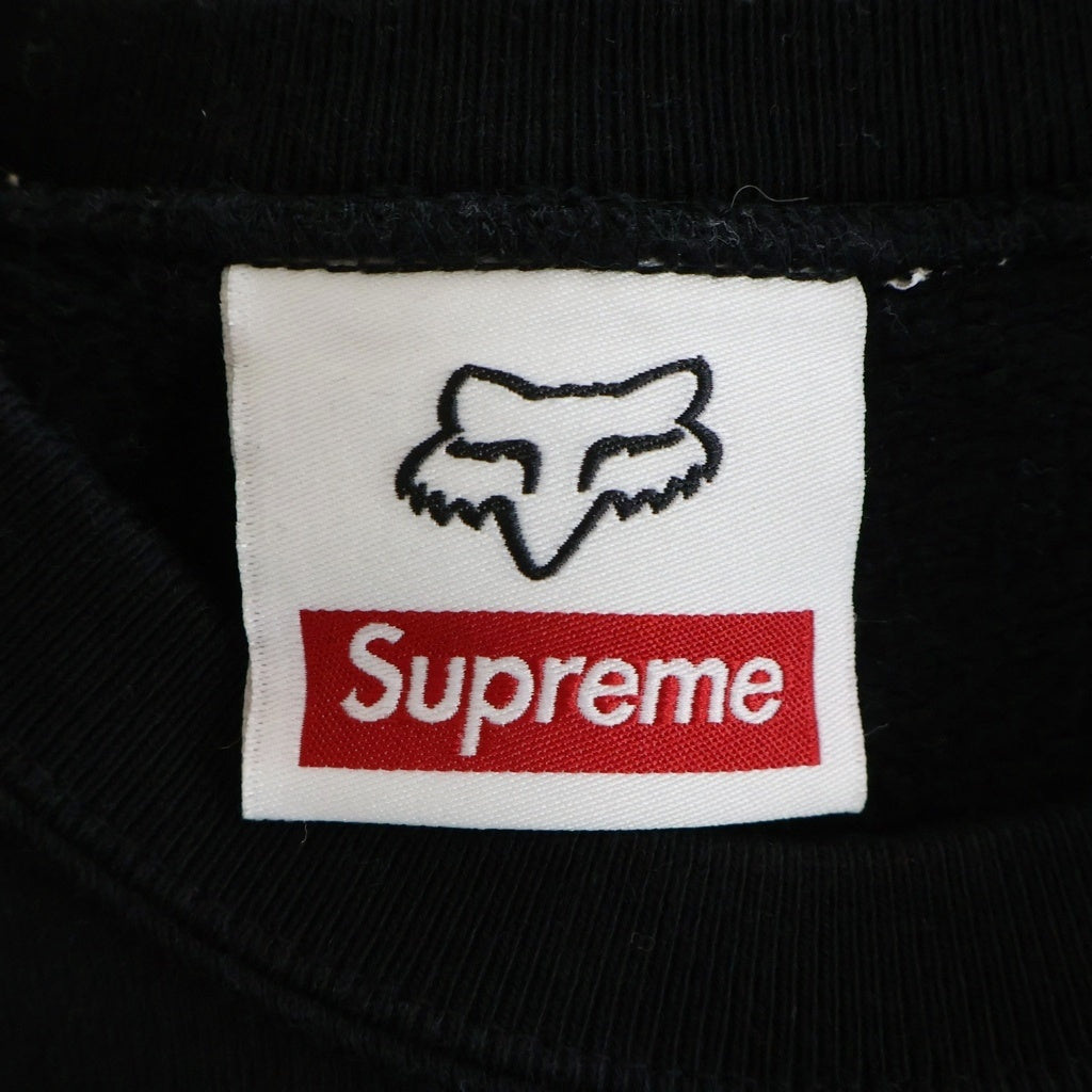 SUPREME(シュプリーム) 19AW Honda Fox Racing Crewneck Black クルーネックスウェット トレーナー ブラック #S