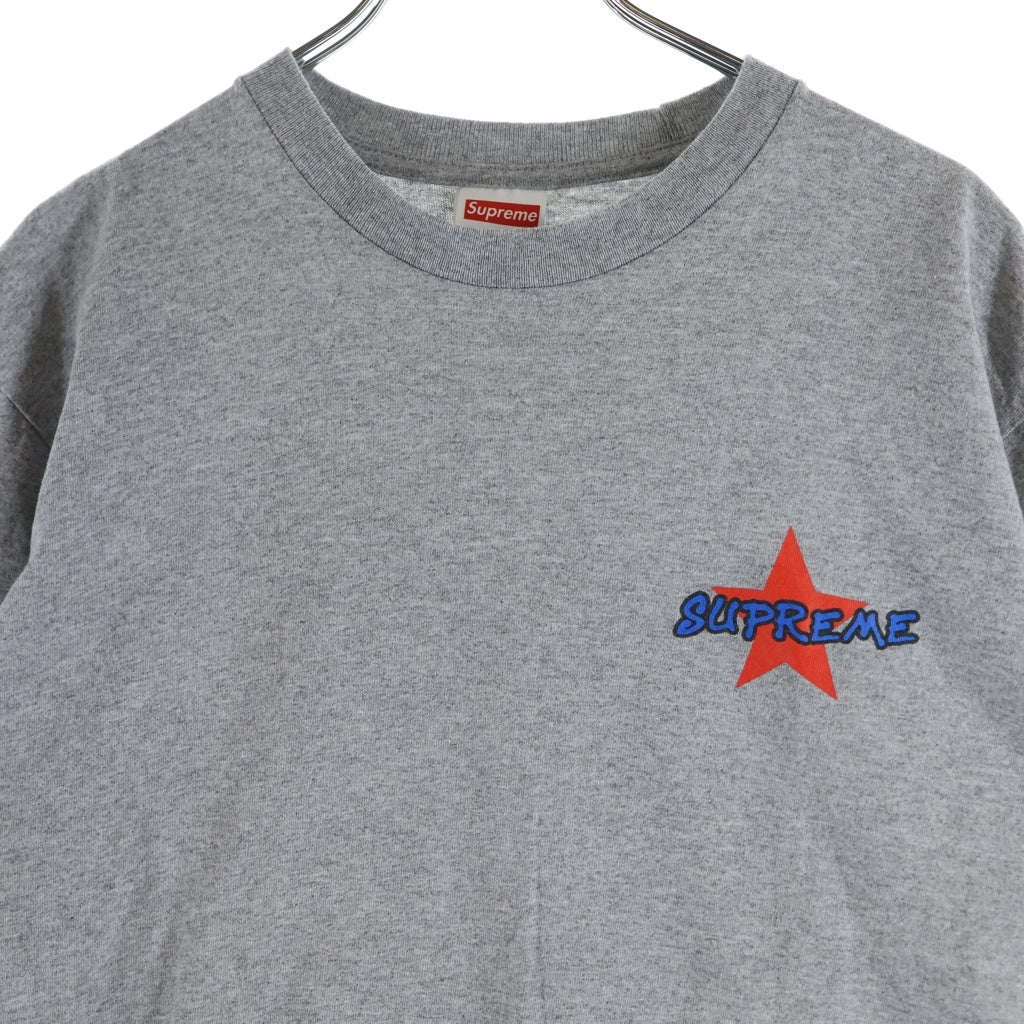 SUPREME(シュプリーム) バックプリント半袖コットンTシャツ グレー #S