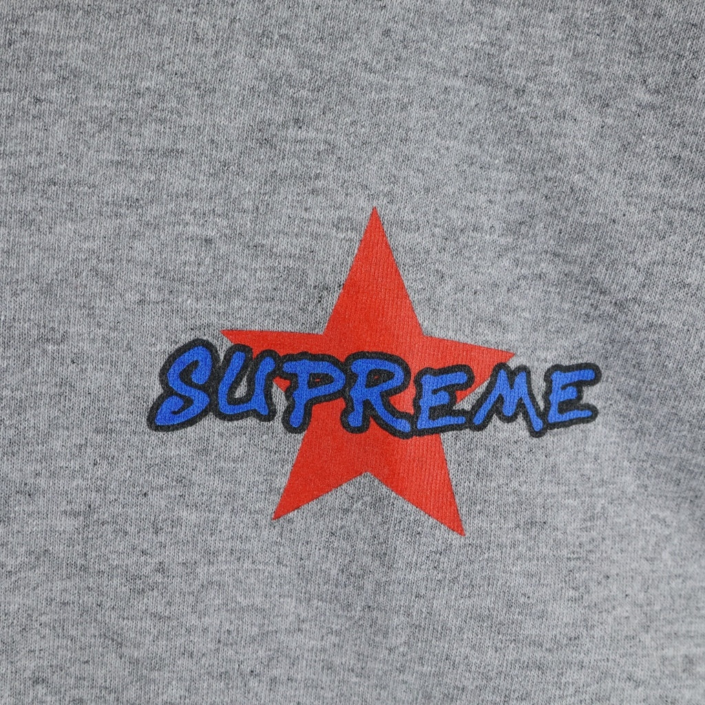 SUPREME(シュプリーム) バックプリント半袖コットンTシャツ グレー #S