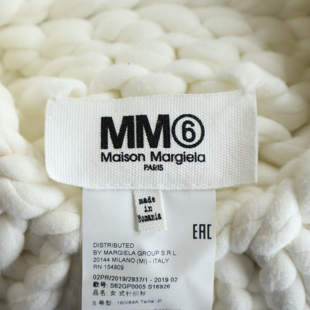MM6 Maison Margiela(エムエムシックスメゾンマルジェラ) ニットプルオーバー ホワイト #S レディース