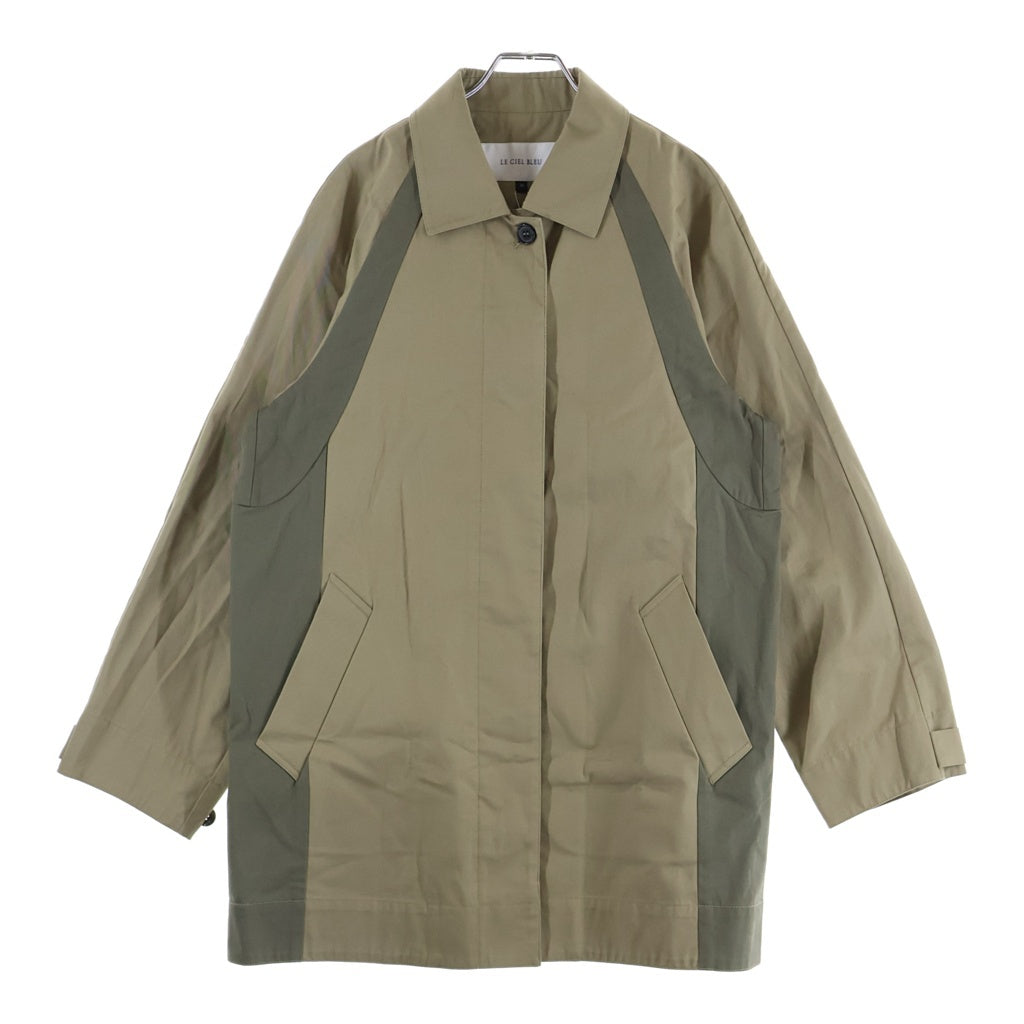 LE CIEL BLEU(ルシェルブルー) Color Scheme Car Coat カラースキームカーコート ロングコート コットン ベージュ 27S69301 レディース