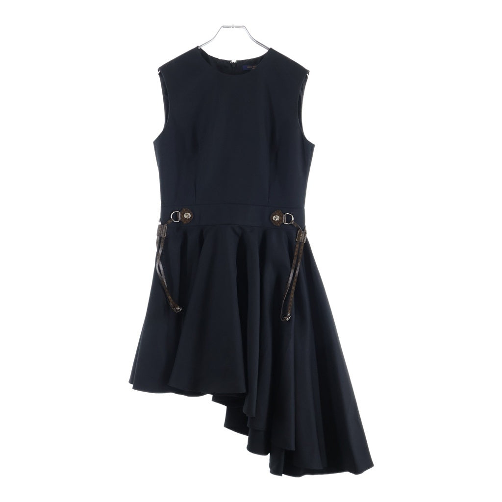 LOUIS VUITTON(ルイヴィトン) モノグラム ロングワンピース ドレス ポリエステル ブラック RW242WW P89 FRDS12 レディース