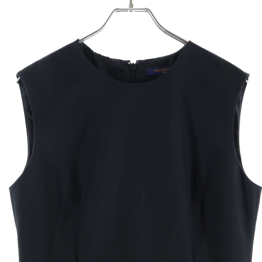LOUIS VUITTON(ルイヴィトン) モノグラム ロングワンピース ドレス ポリエステル ブラック RW242WW P89 FRDS12 レディース