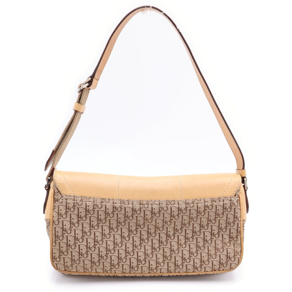 Christian Dior(クリスチャンディオール) ストリートシック トロッター キャンバス レザー ショルダーバッグ ブラウン系 レディース