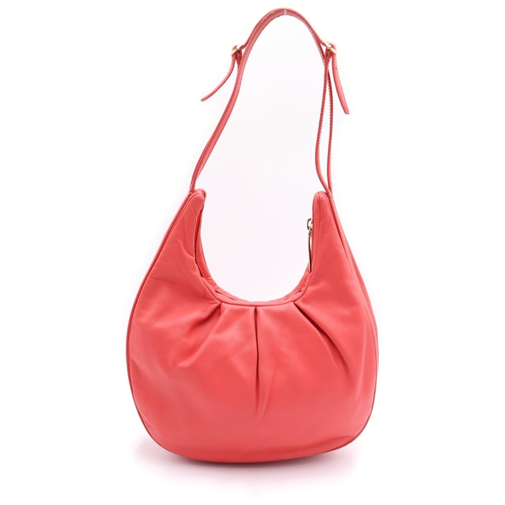 LOEWE(ロエベ) アナグラム ハンドバッグ ミニバッグ サーモンピンク レザー ゴールド金具 レディース