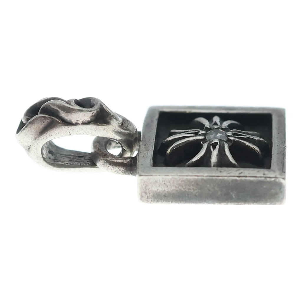 CHROME HEARTS(クロムハーツ) FRAMED CH PLUS 1DIA フレームドCHプラス 1ダイヤ チャーム ペンダントトップ シルバー