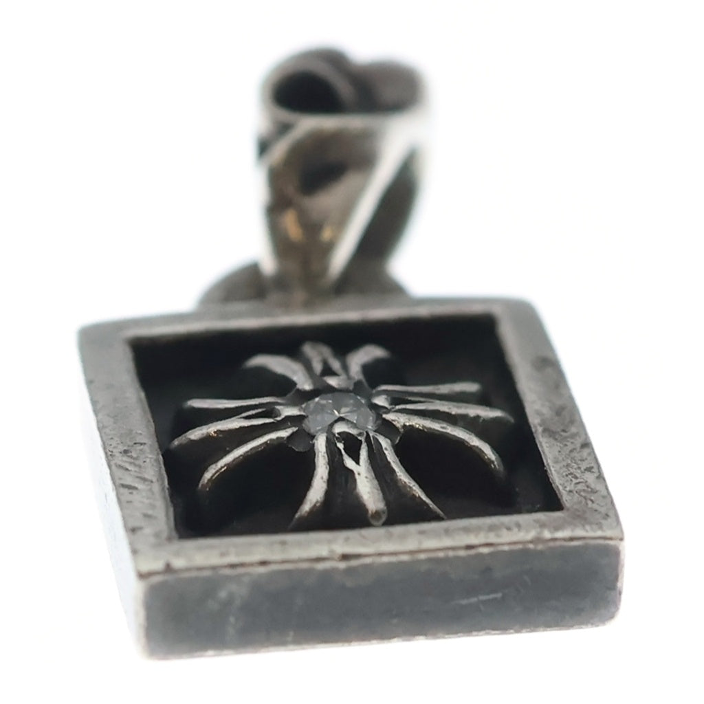 CHROME HEARTS(クロムハーツ) FRAMED CH PLUS 1DIA フレームドCHプラス 1ダイヤ チャーム ペンダントトップ シルバー