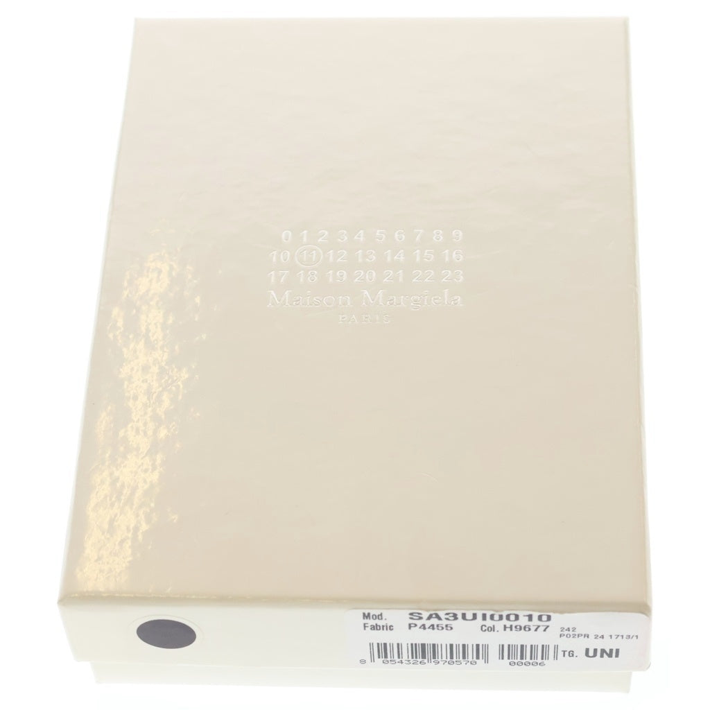 Maison Martin Margiela(メゾンマルタンマルジェラ) 三つ折り財布 コンパクトウォレット コインケース ホワイト レザー レディース
