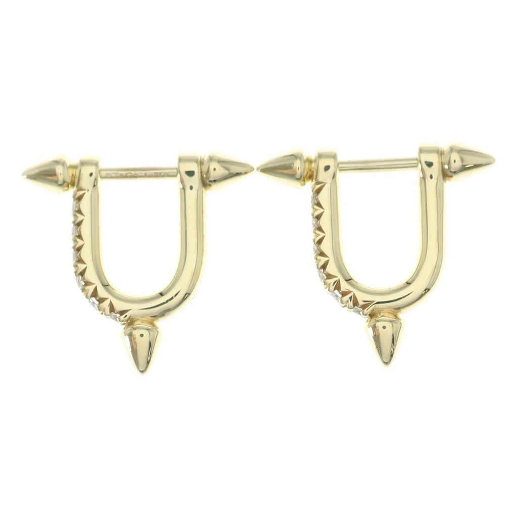 TIFFANY & Co.(ティファニー) タイタン メレダイヤ ファレルウィリアムスコラボ Au750 K18YG ピアス イエローゴールド レディース